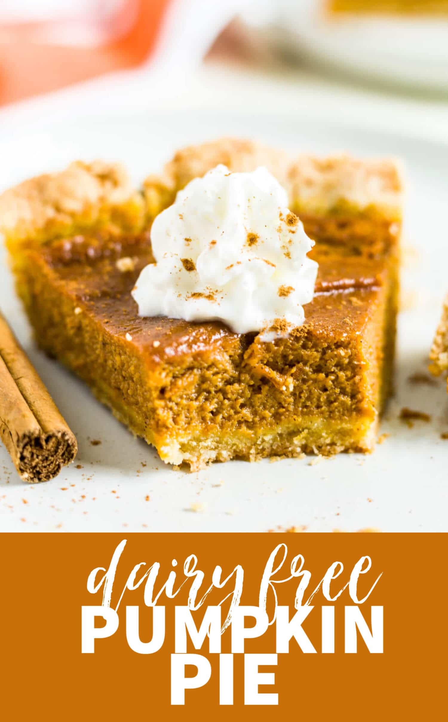 easy dairy free pumpkin pie