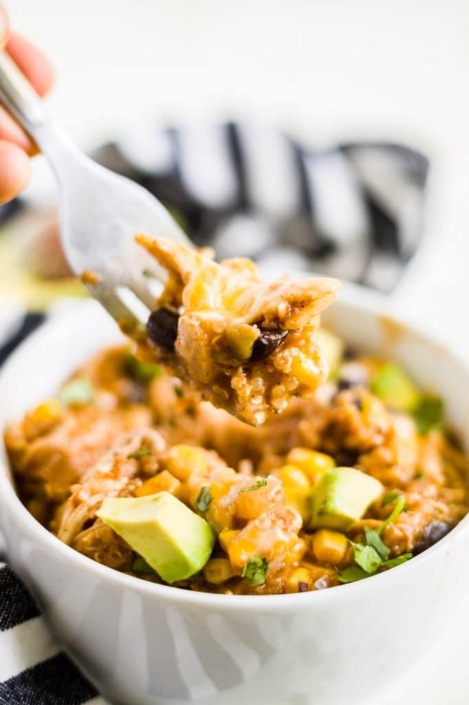 Slow Cooker Mexican Chicken Casserole with Quinoa What Molly Made