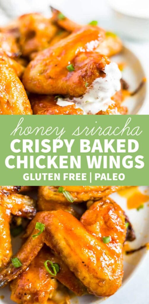 Crispy Baked Honey Sriracha Wings [Gluten Fee] | What Molly Made