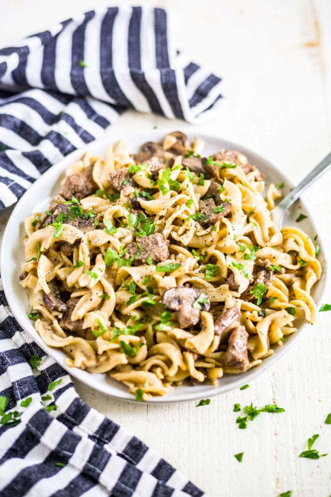 Instant Pot Beef Stroganoff