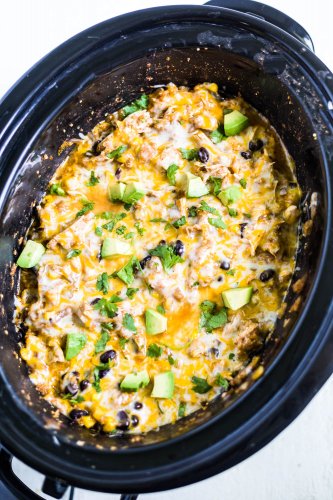 Slow Cooker Mexican Chicken Casserole with Quinoa - What Molly Made
