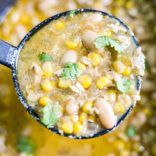 Crockpot Healthy White Chicken Chili | What Molly Made