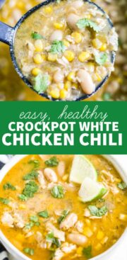 Crockpot Healthy White Chicken Chili | What Molly Made