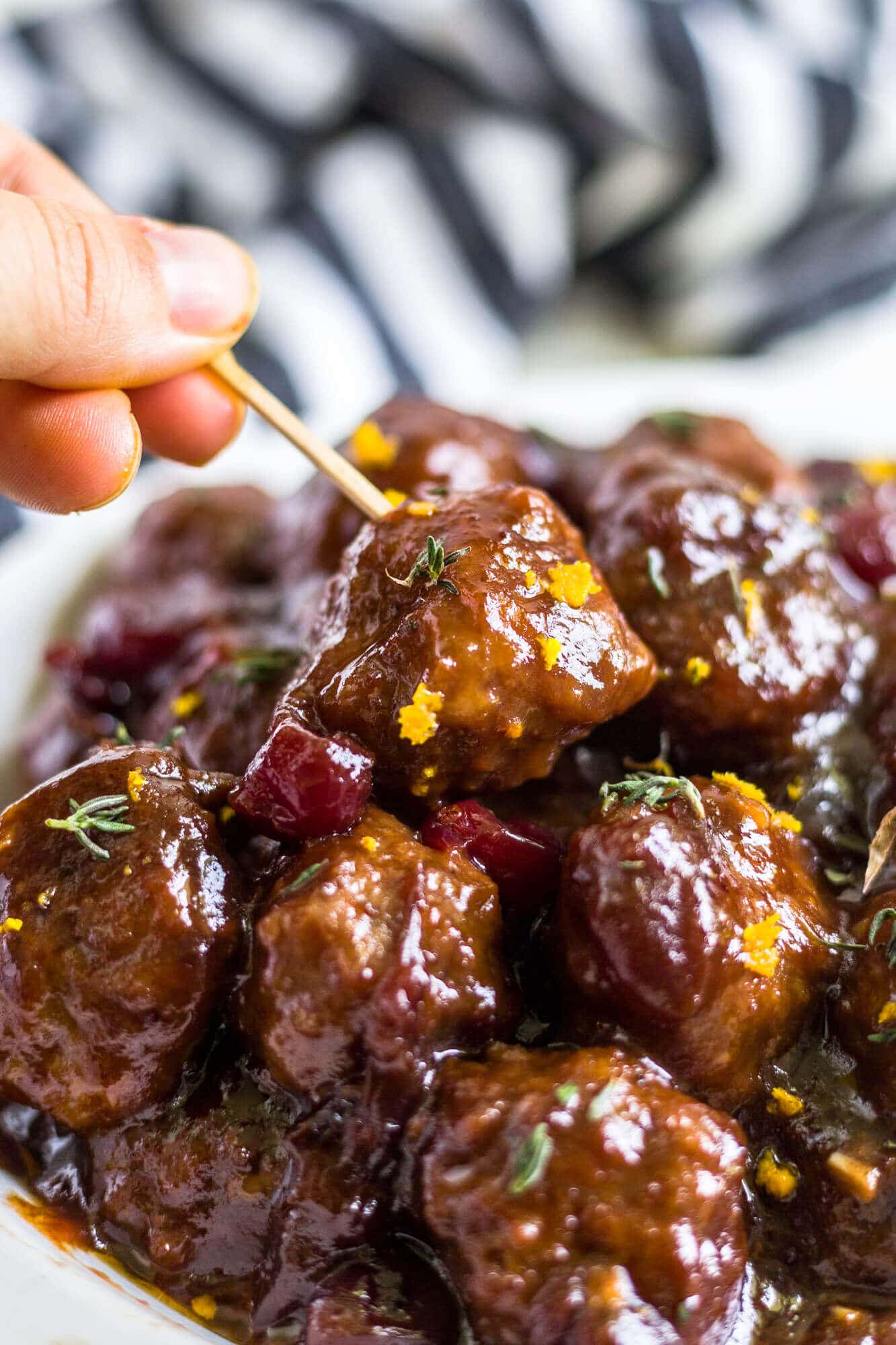 cranberry meatballs