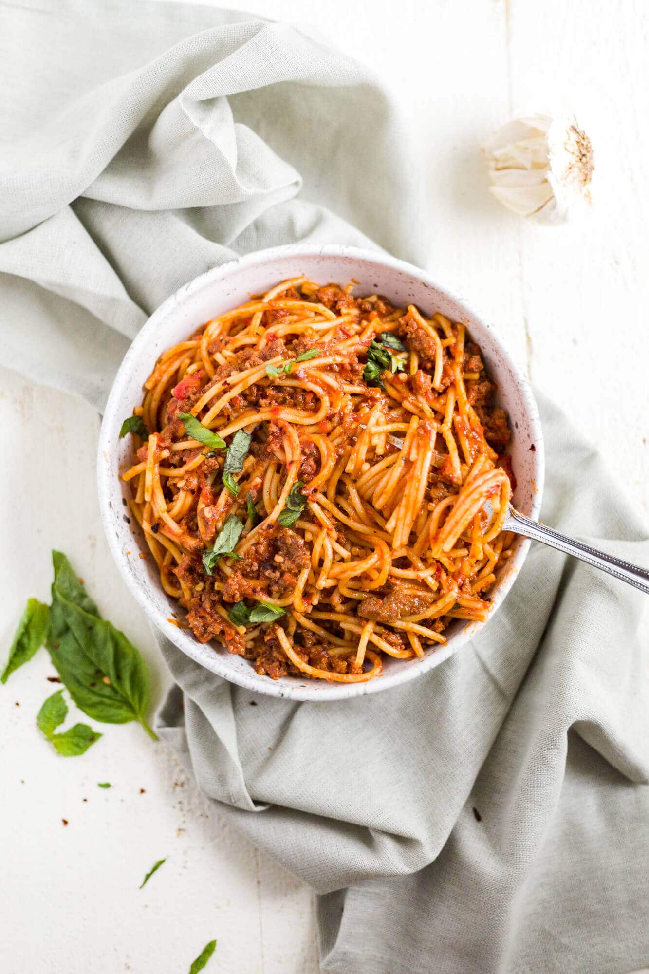 spaghetti and meat sauce in the instant pot
