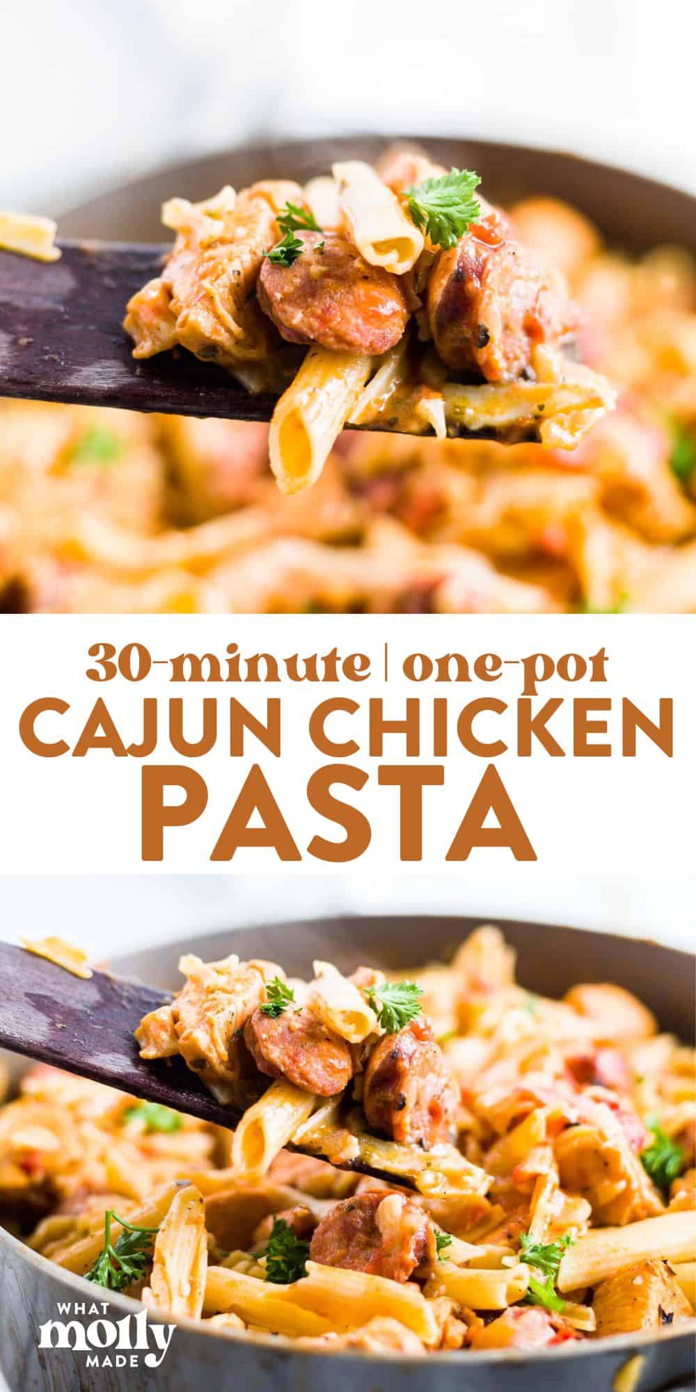 One Pot Creamy Cajun Chicken Pasta (Dairy-Free) | What Molly Made