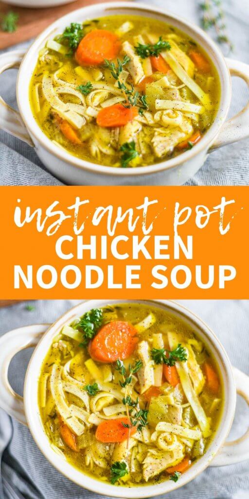 chicken noodle soup instant pot