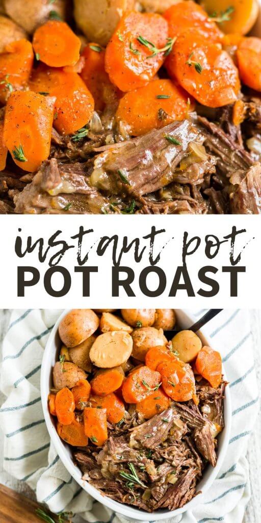instant pot roast collage