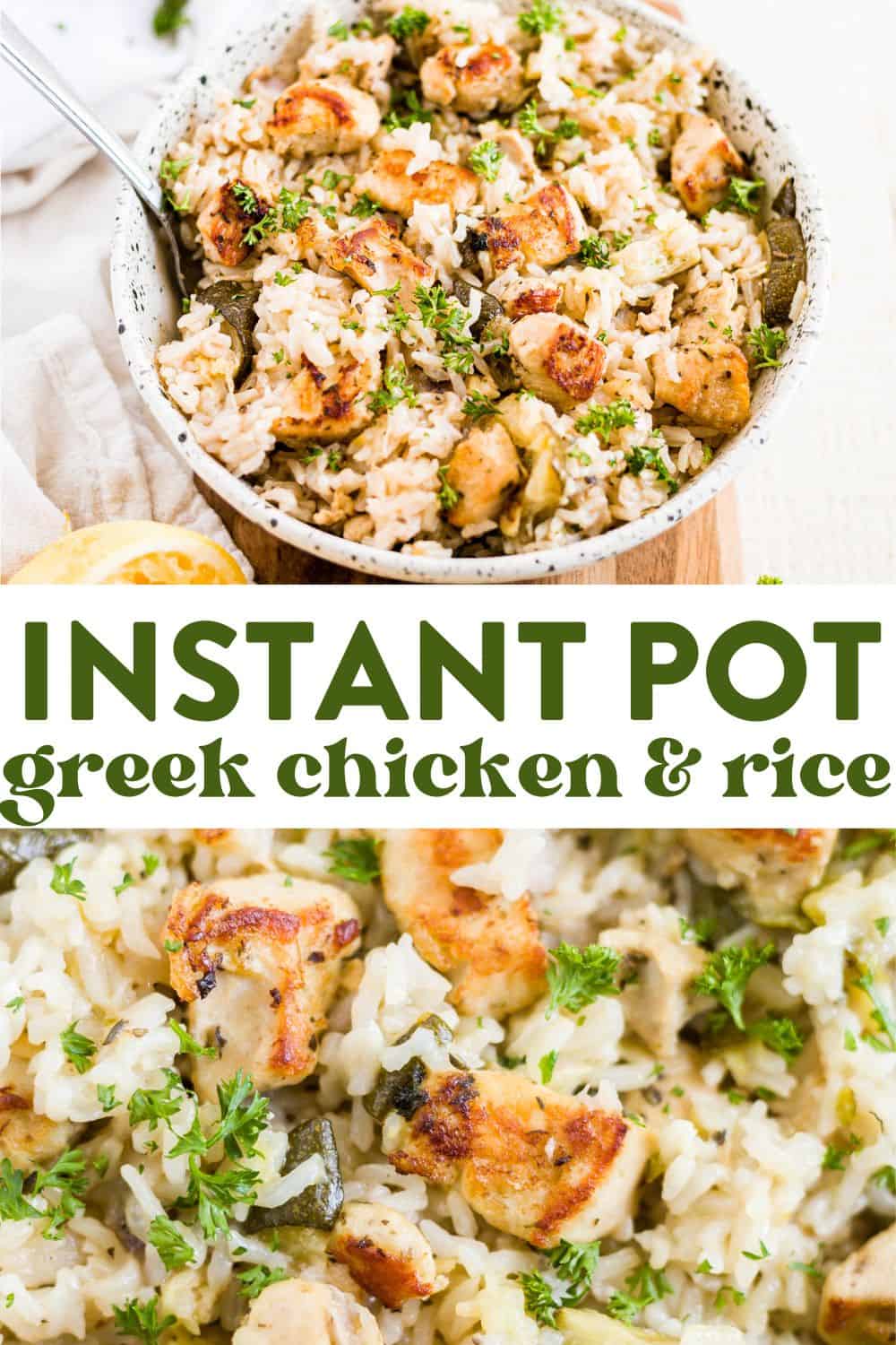 Instant Pot Greek Chicken and Rice | What Molly Made