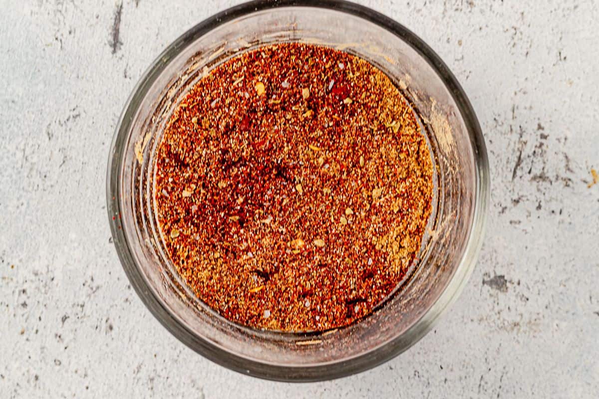 mexican spices mixed in a small bowl