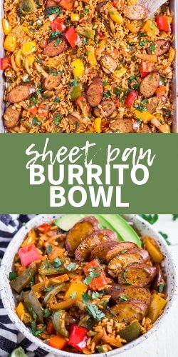 Sheet Pan Burrito Bowl [Meal Prep!] - What Molly Made
