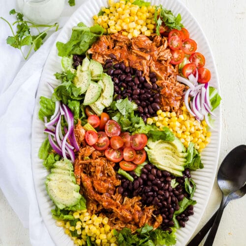 BBQ Chicken Salad with Cilantro Lime Ranch Dressing | What Molly Made