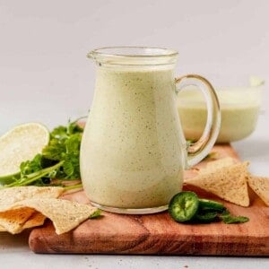 jalapeno ranch in a glass jar