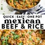 mexican beef and rice pin