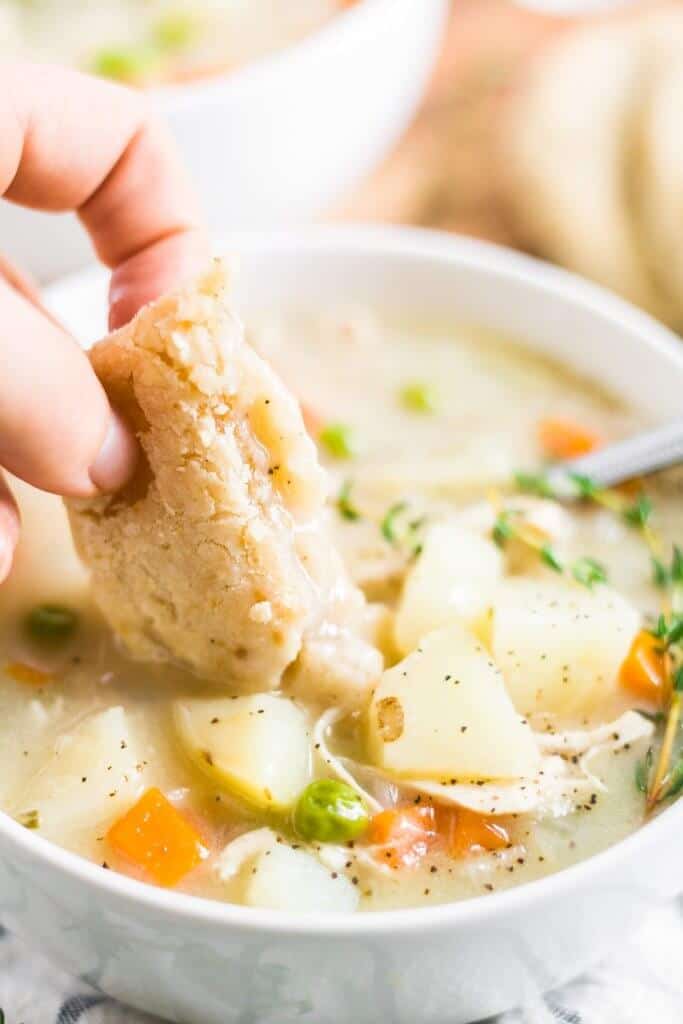 skinny chicken pot pie soup