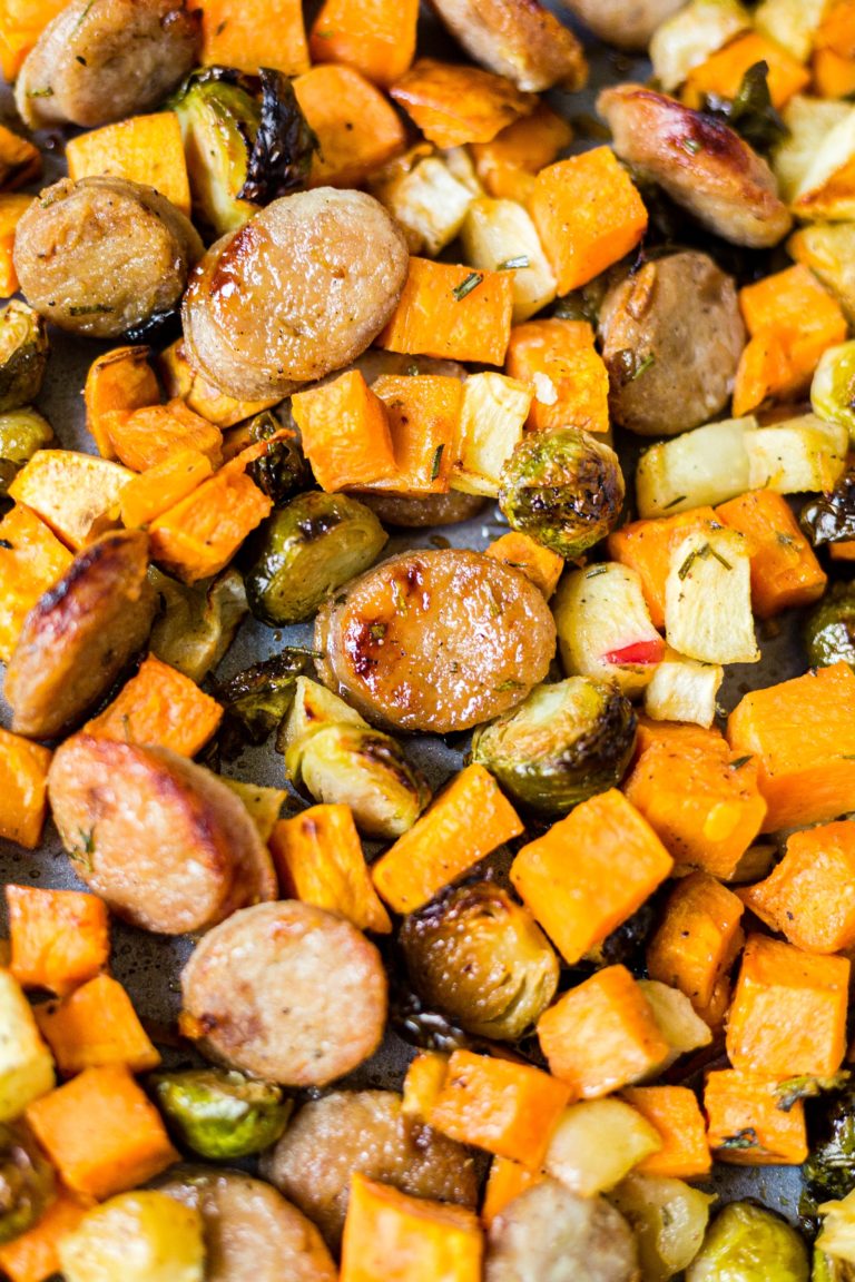 Maple Dijon Sausage And Veggies [paleo] What Molly Made