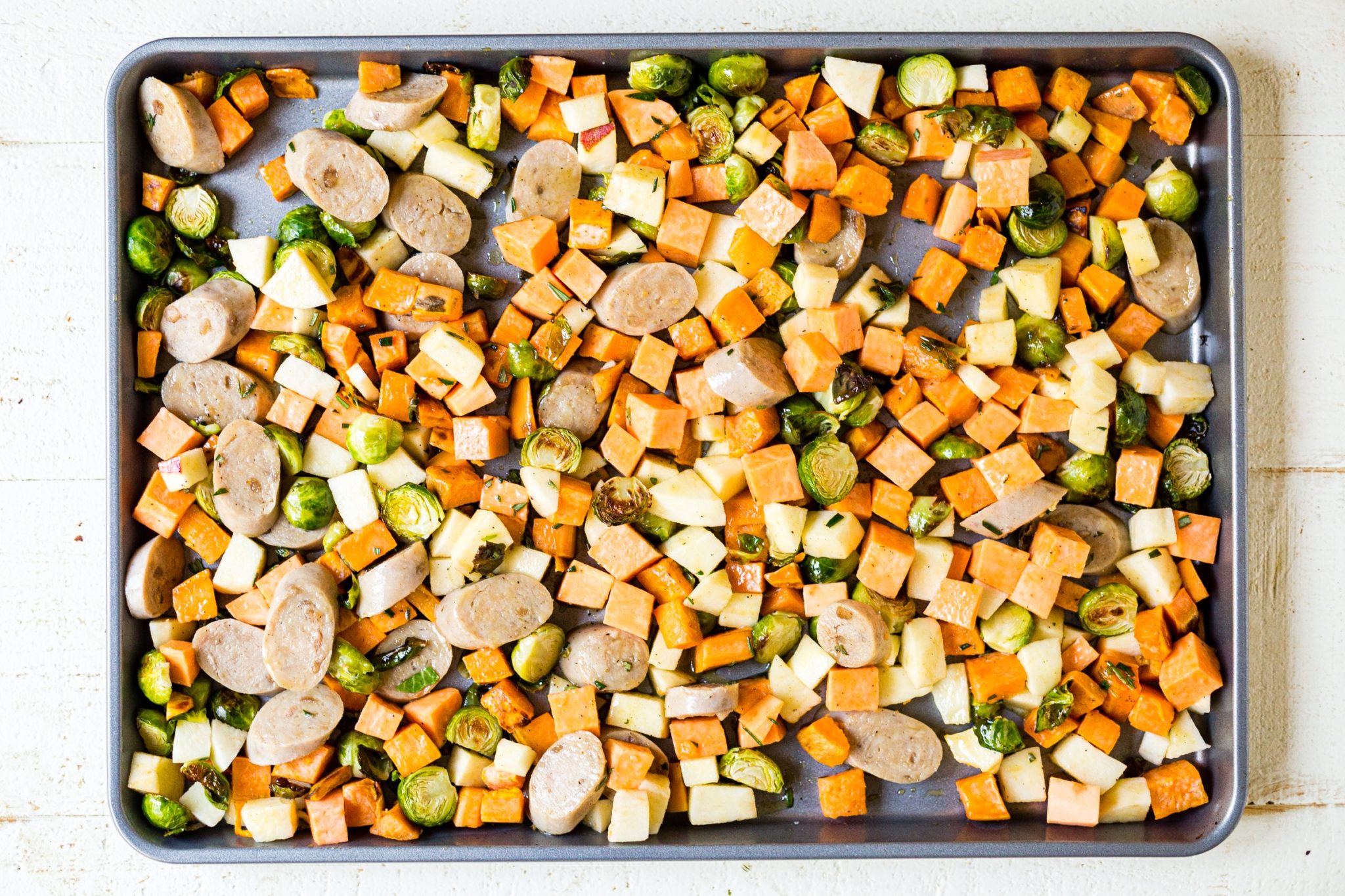 Sheet-Pan Maple-Dijon Sausage and Fall Veggies Recipe – Sheet Pan