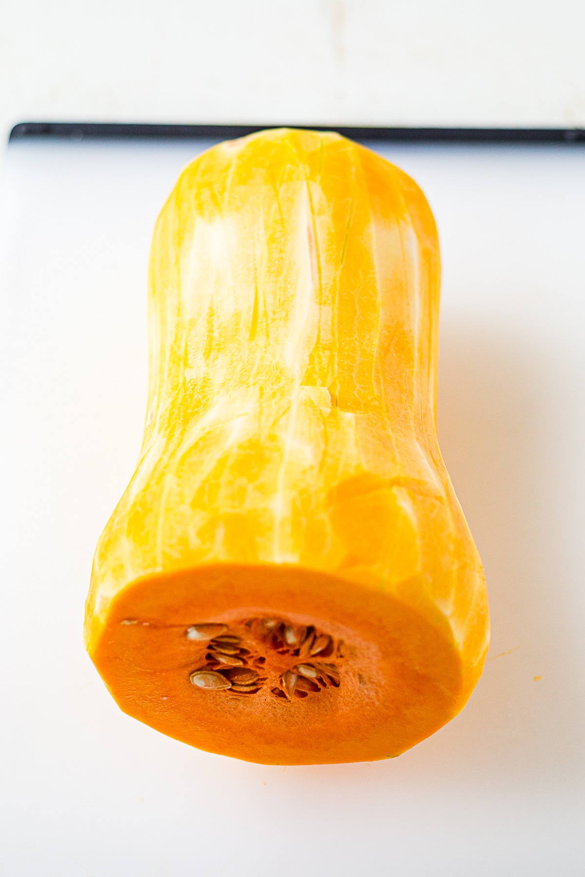 butternut squash with the skin peeled off