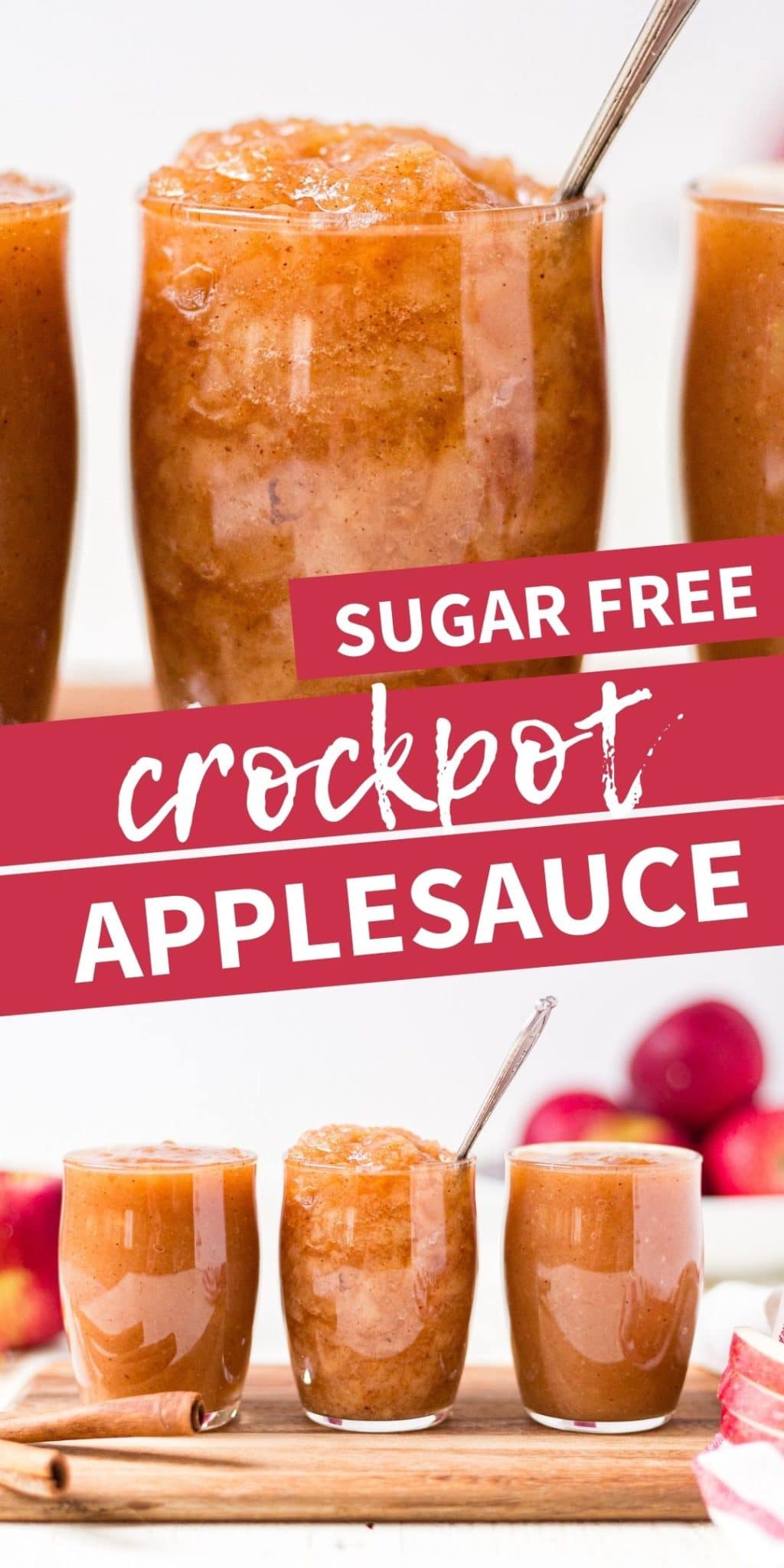 pin for sugar free crockpot applesauce