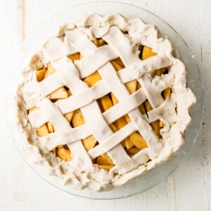 gluten free apple pie with lattice