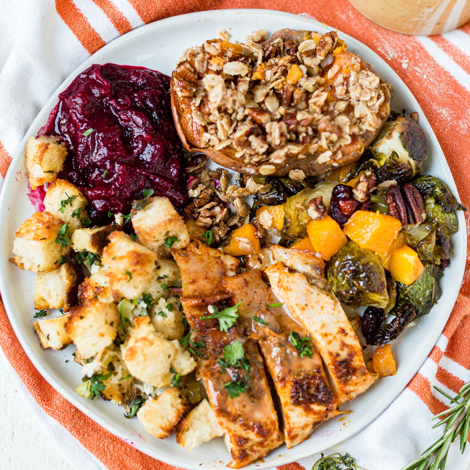 Thanksgiving Dinner for Two (One Sheet Pan!)