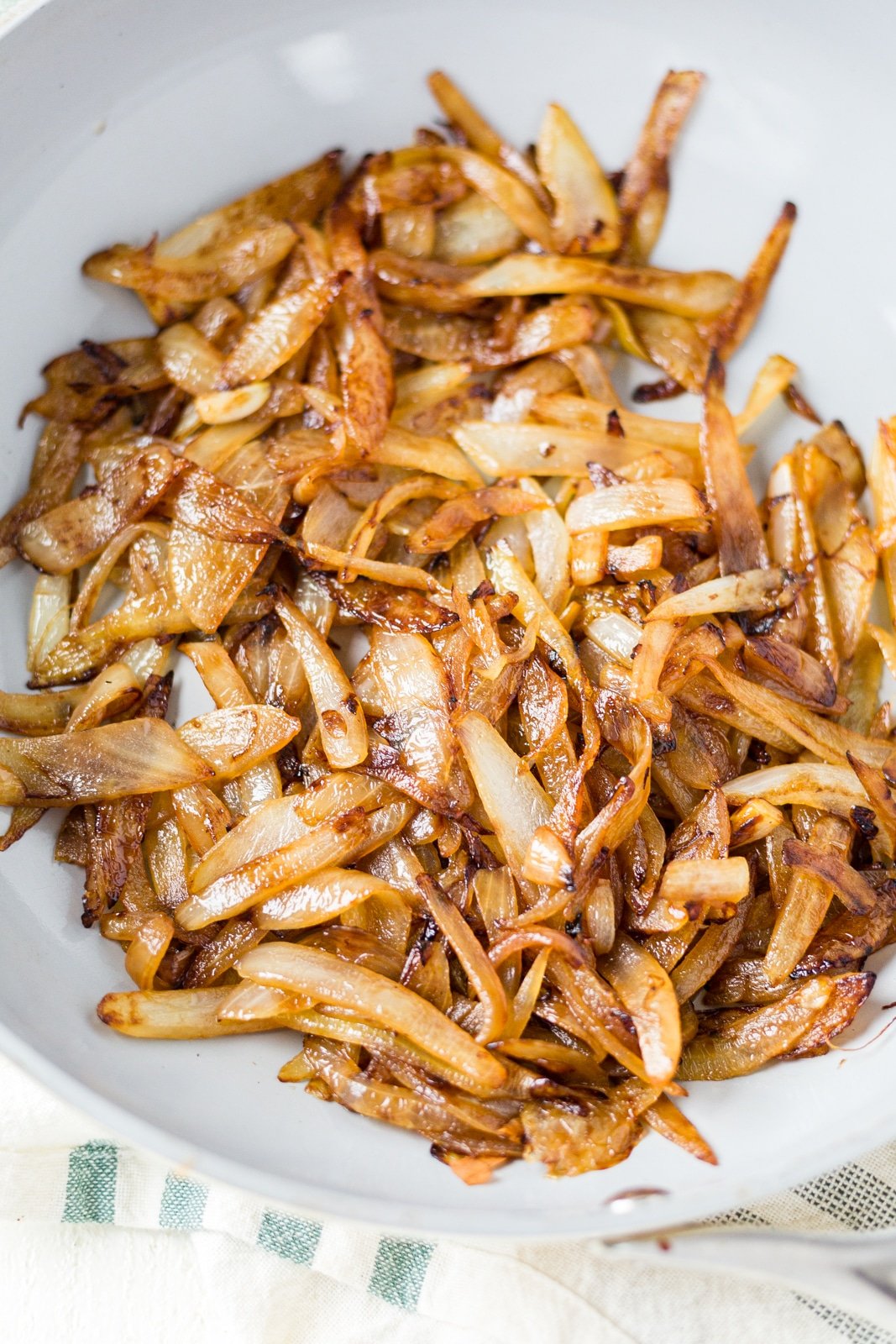 caramelized onion in a pan 