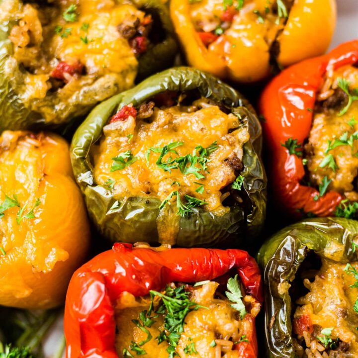 Air Fryer Stuffed Peppers - What Molly Made