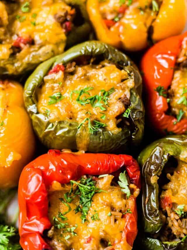 Air Fryer Stuffed Peppers What Molly Made