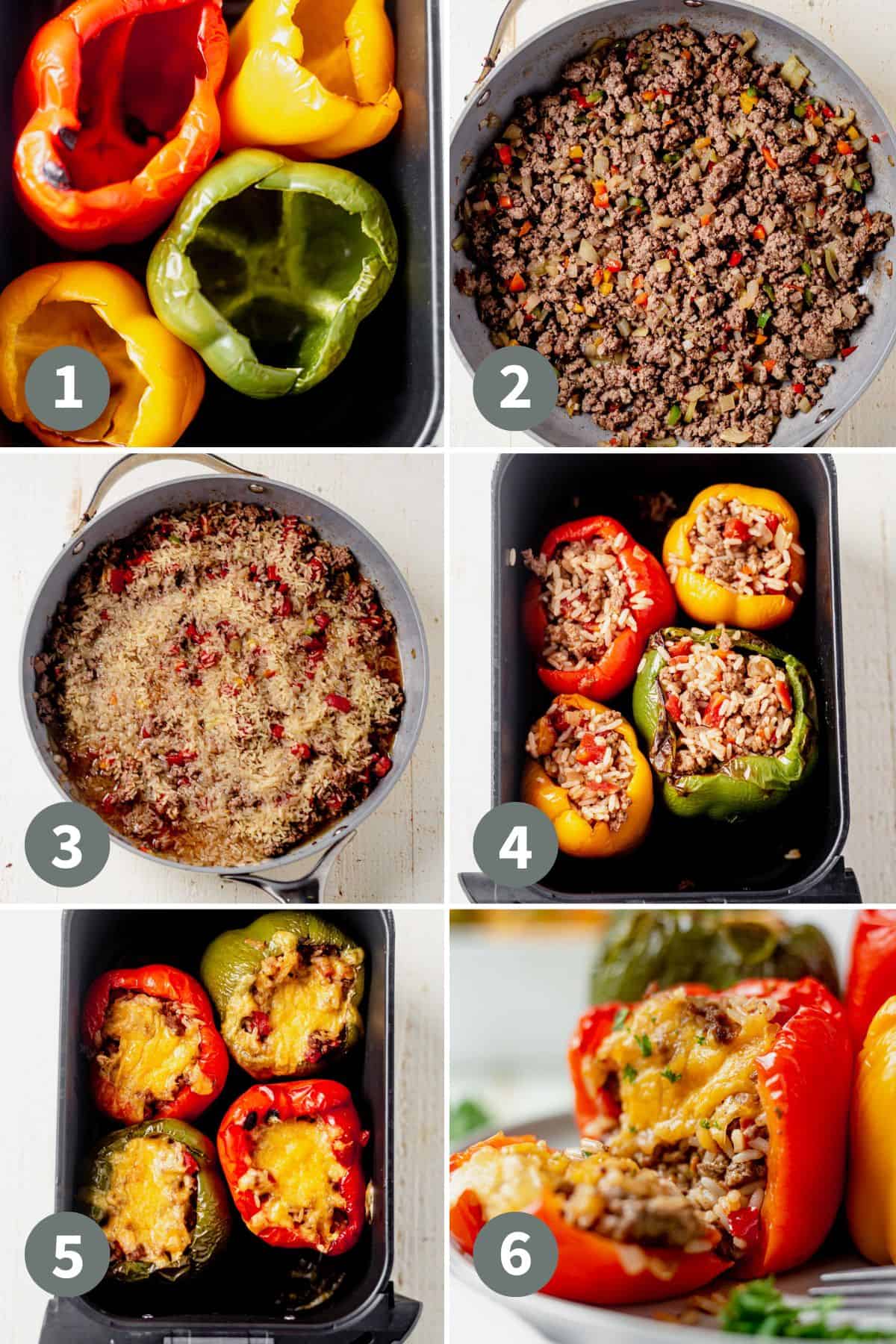 how to make air fryer stuffed peppers