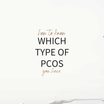 graphic that says how to know which type of pcos you have