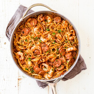 Dairy-Free Creamy Cajun Shrimp Pasta | What Molly Made
