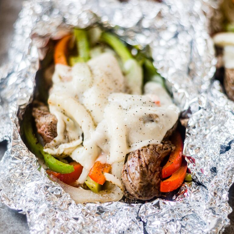 Philly Cheesesteak Foil Packs | What Molly Made