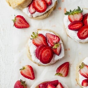 healthy strawberry shortcake is a an easy healthy dessert for summer