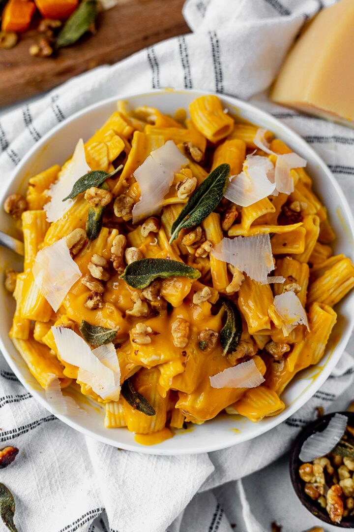 Butternut Squash Pasta Sauce with Fried Sage and Walnuts | What Molly Made