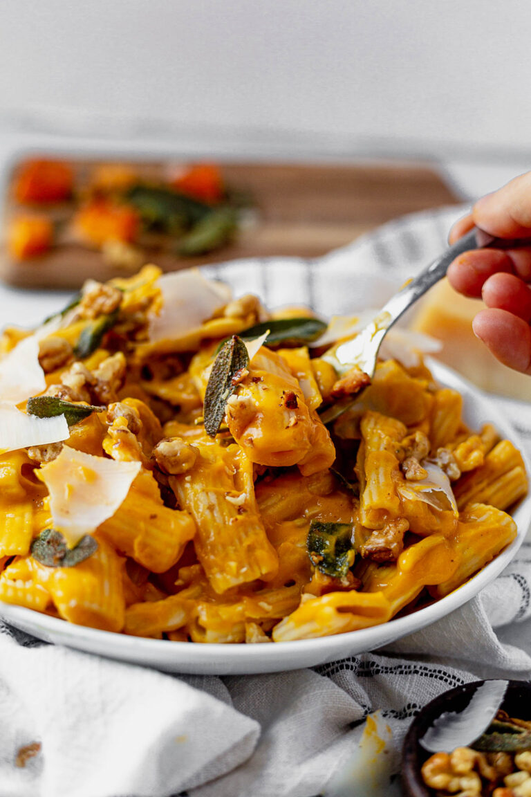 Butternut Squash Pasta Sauce with Fried Sage and Walnuts | What Molly Made
