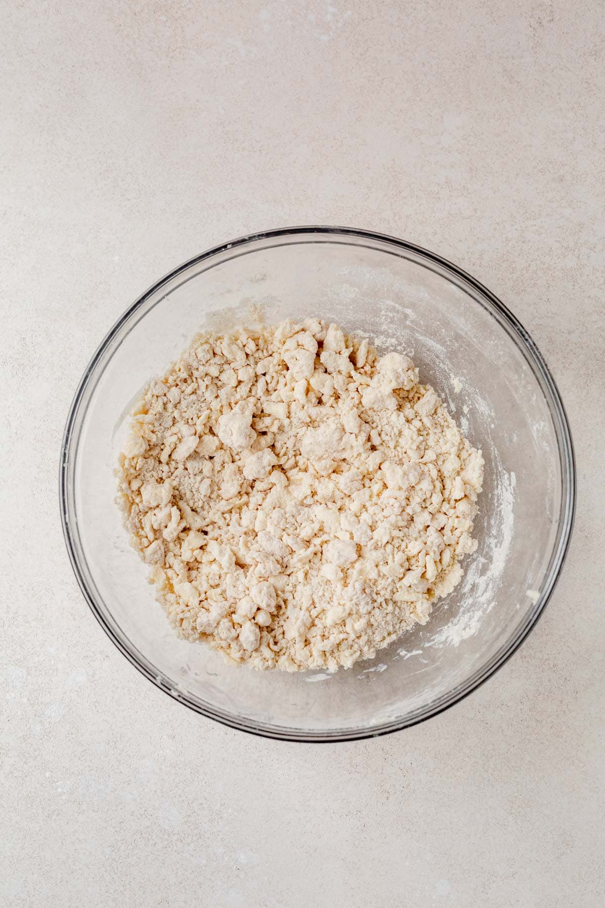 gluten free pie crust mixed in a bowl.