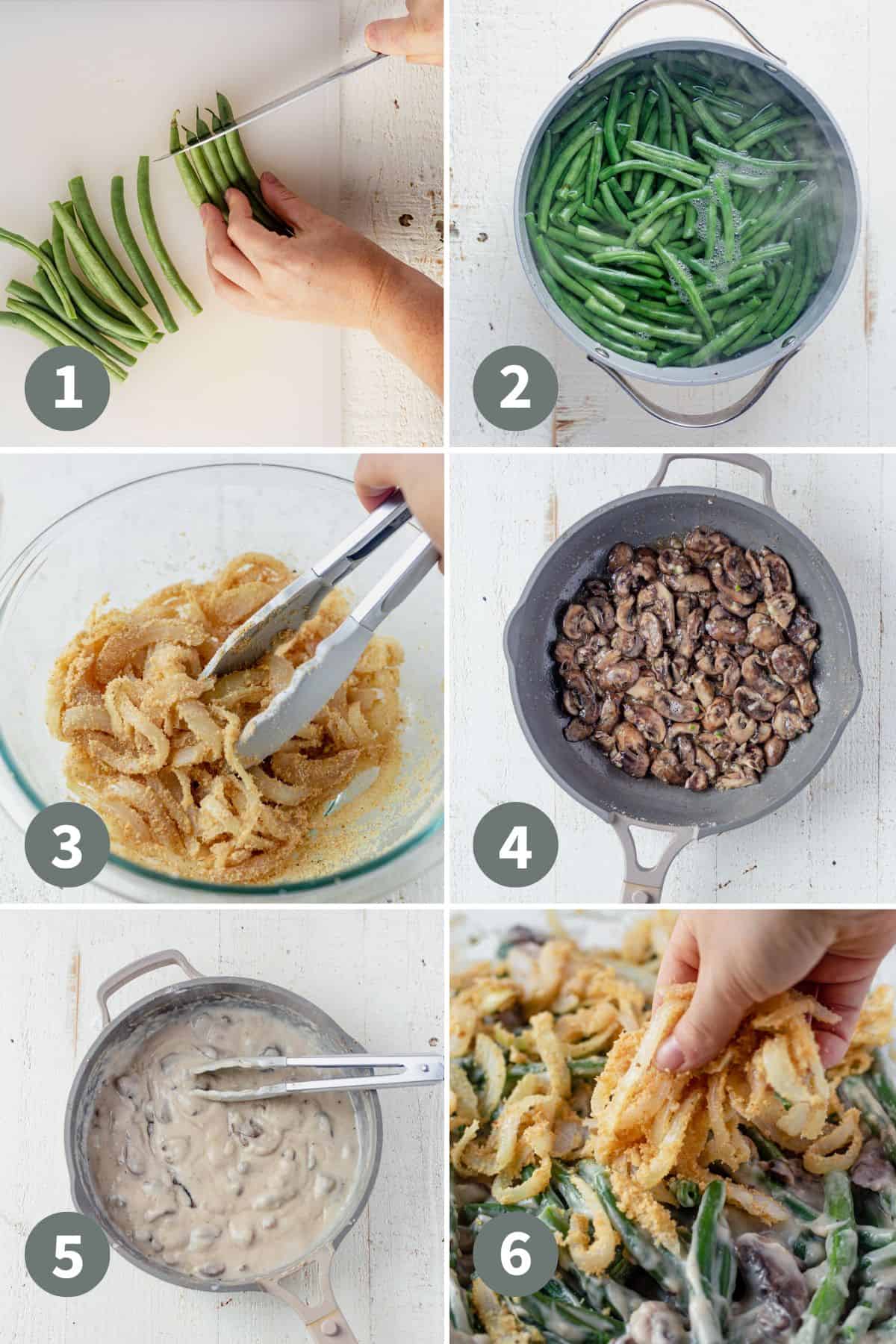 how to make dairy free green bean casserole