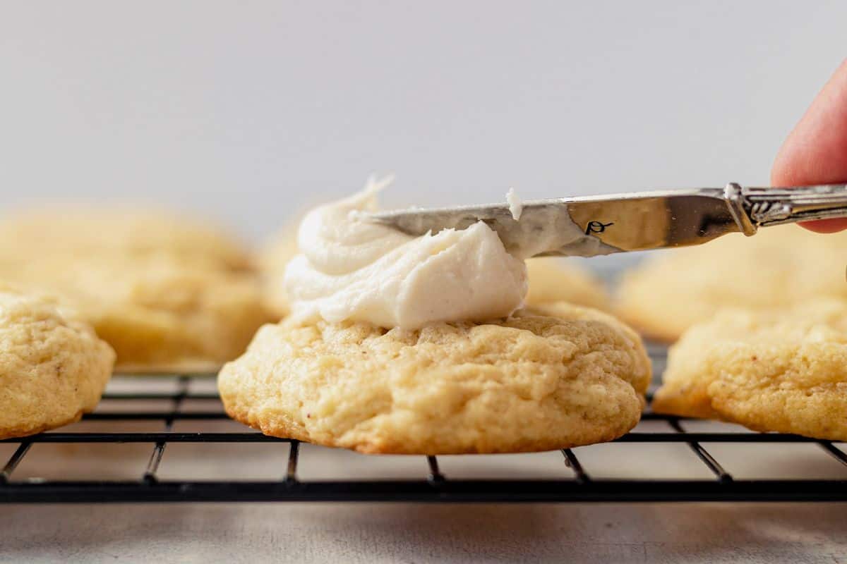 frosting eggnog cookies with cream cheese eggnog frosting