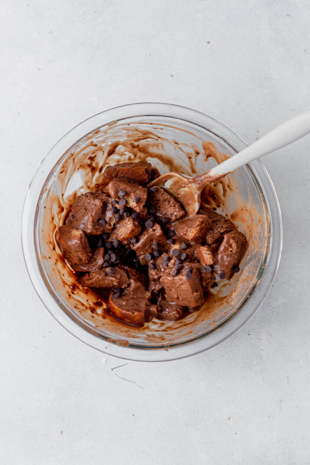 Chocolate Microwave Bread Pudding (5 Minutes) What Molly Made