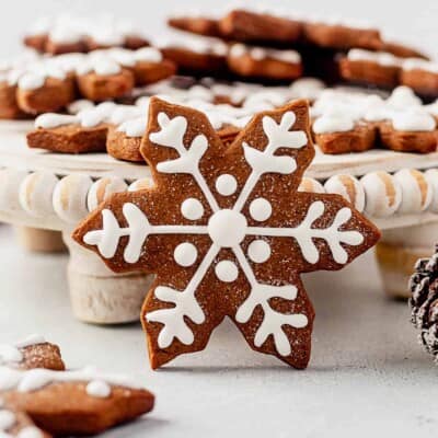 Gingerbread Snowflake Cookies | What Molly Made