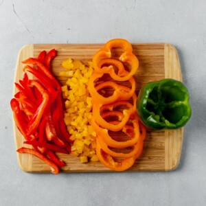 four ways to cut a bell pepper
