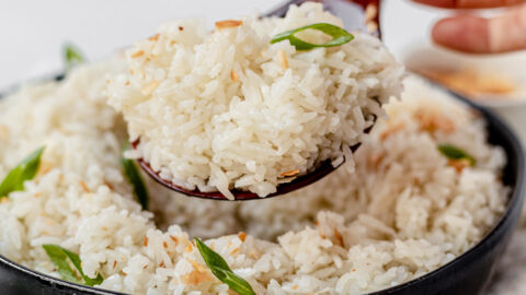 Pressure Cooker Coconut Water Sticky Rice - Make the Best of Everything