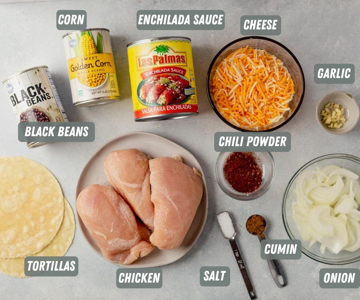 instant pot chicken enchilada ingredients