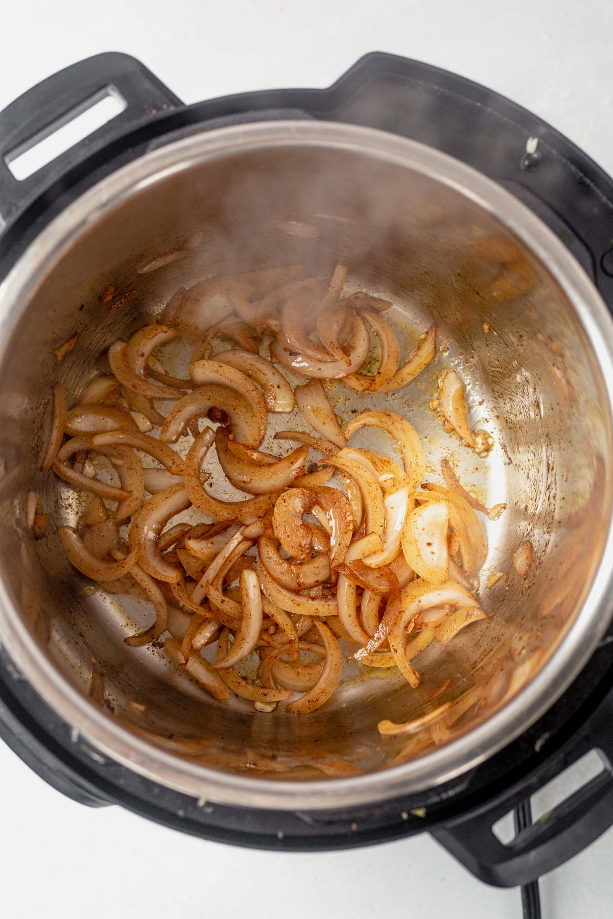 sauteed onion in the Instant Pot