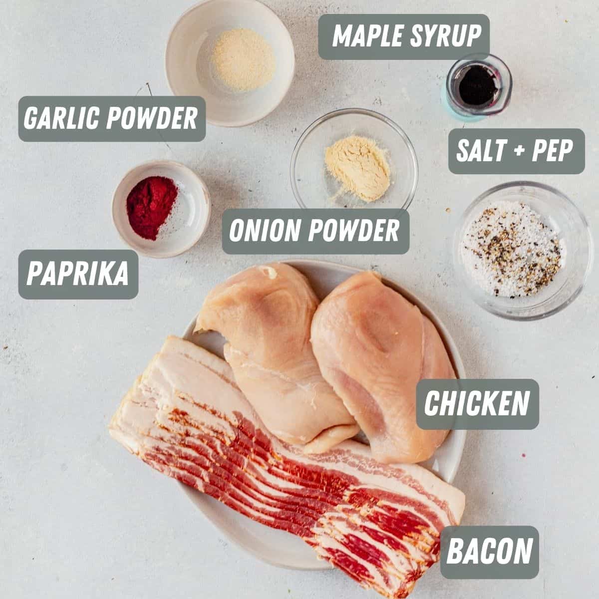 air fryer bacon wrapped chicken breast ingredients