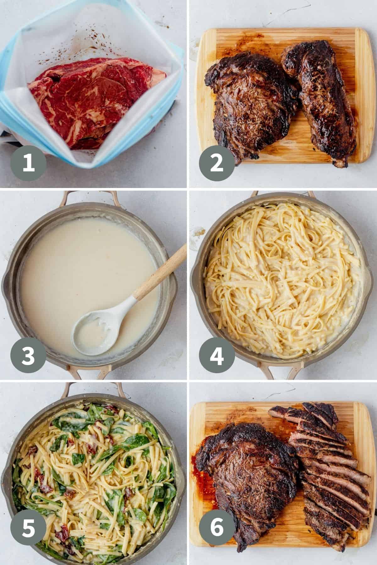 how to make steak pasta