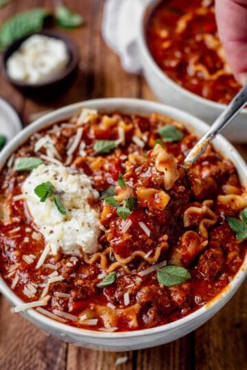 Instant Pot Lasagna Soup - What Molly Made