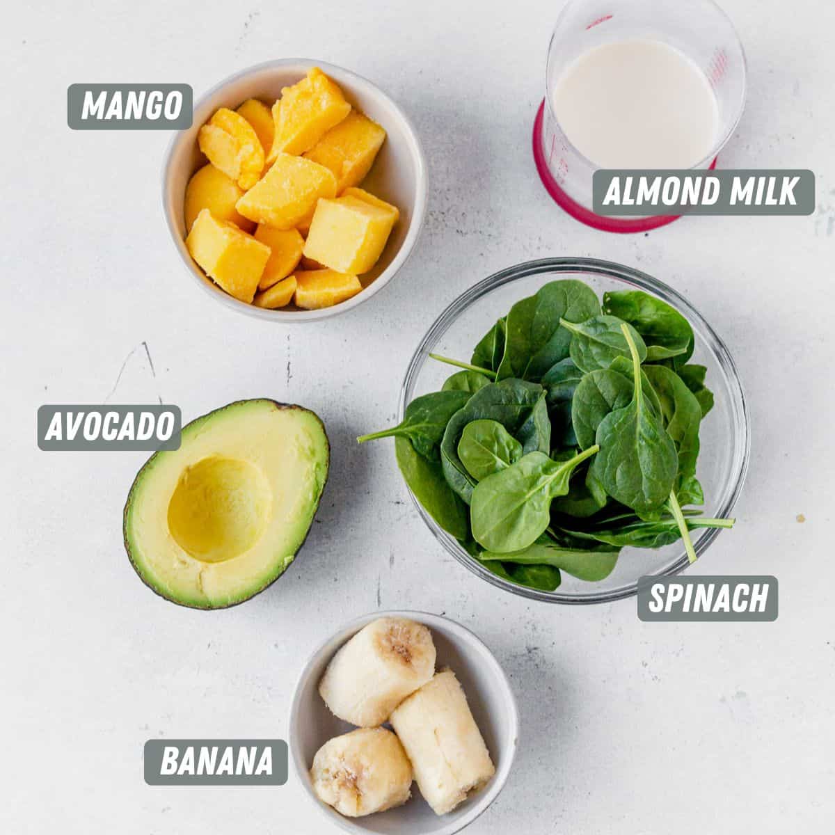 mango spinach smoothie ingredients