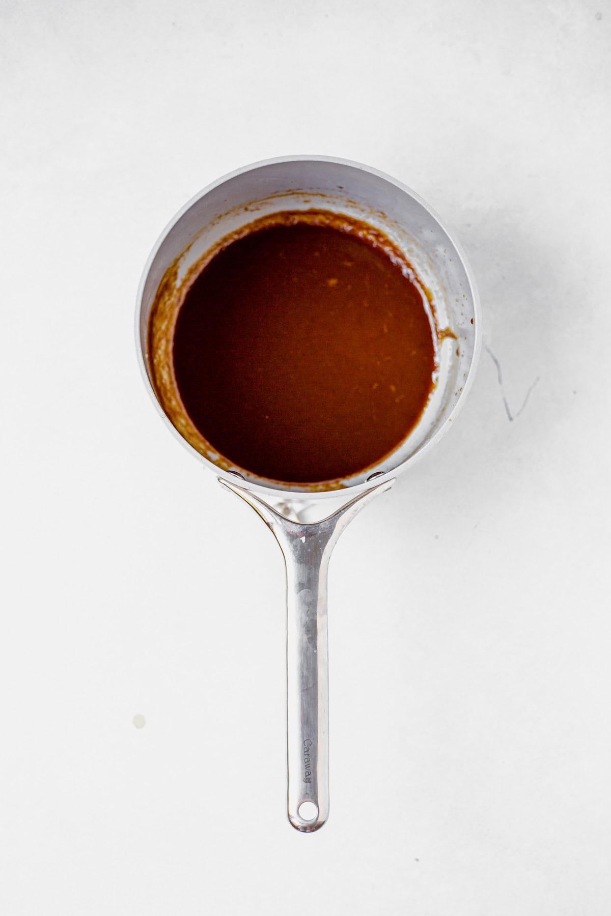 pumpkin spice syrup in a saucepan