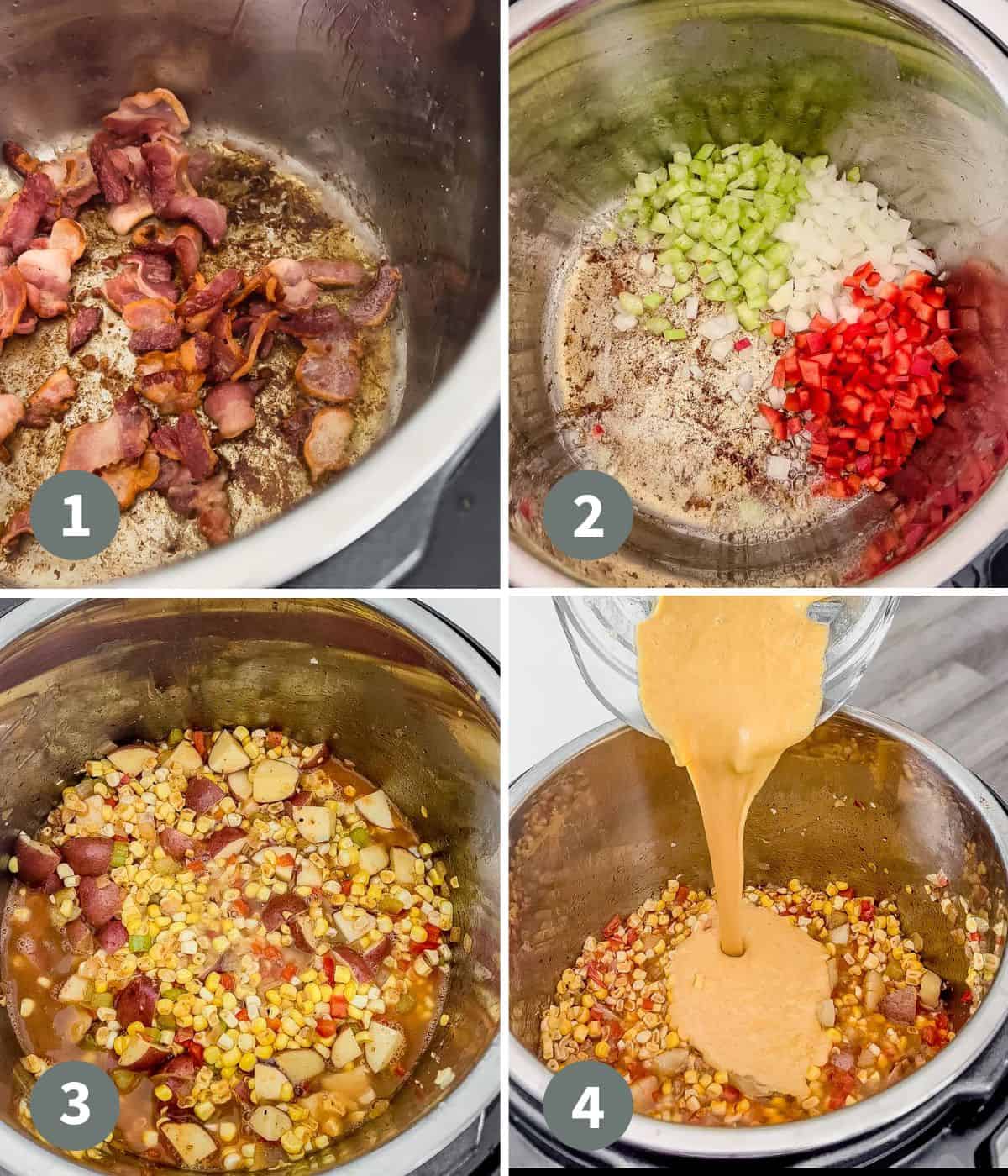 how to make instant pot corn chowder